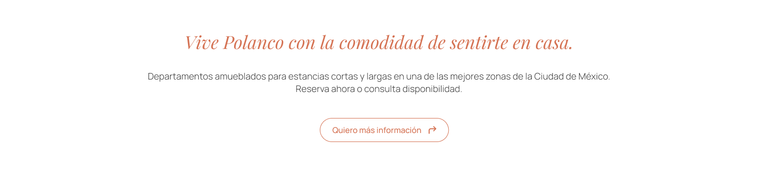 Reserva tu departamento en Polanco con Ömora