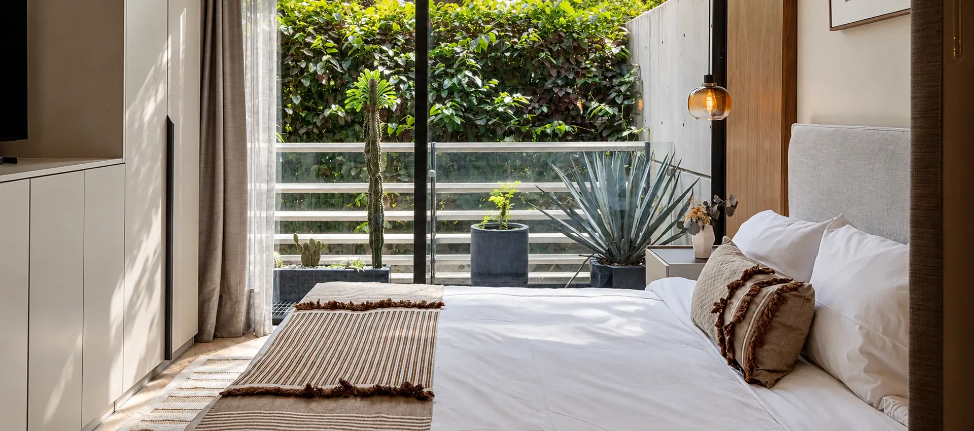 Departamento Two Bedroom City Balcony recamara