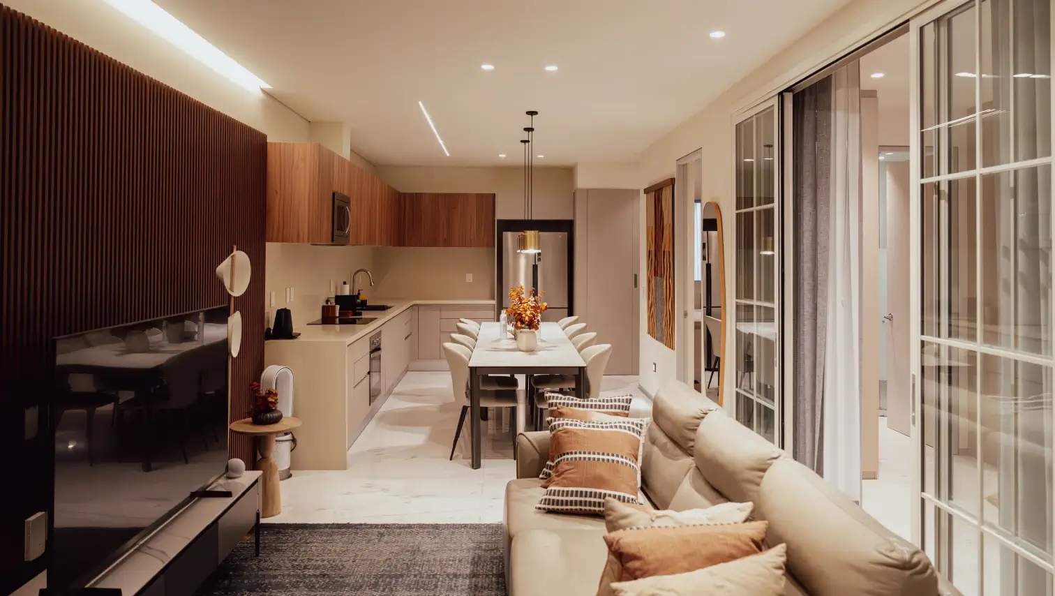 Departamento con Terraza Interior de lujo y exclusivo en Polanco para estancias cortas y largas