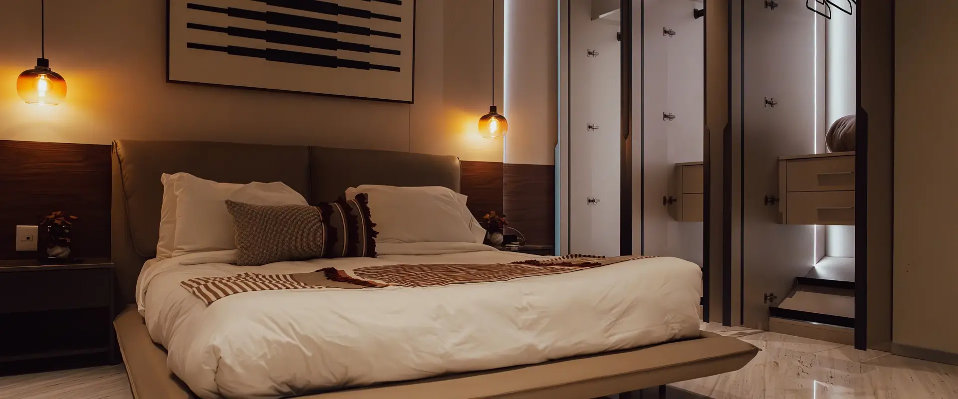 detalle de espacios del departamento Serene de dos recámaras en Polanco