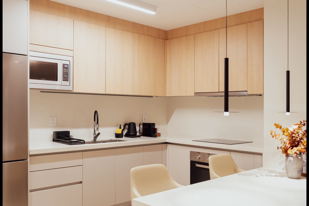 interior de departamento Deluxe de dos recámaras con balcón en Polanco