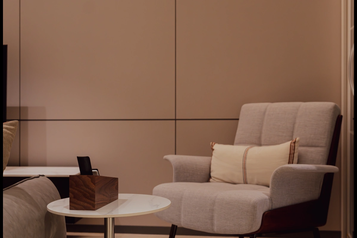 interior de departamento Deluxe de dos recámaras con balcón en Polanco