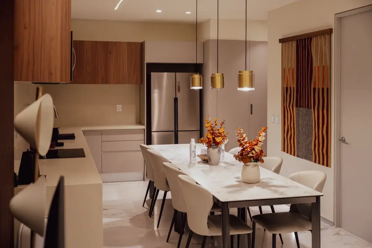 interior de departamento de dos recámaras Garden Suite en Polanco
