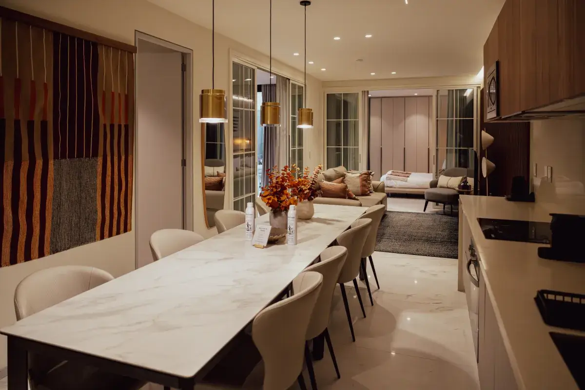 interior de departamento de dos recámaras Garden Suite en Polanco