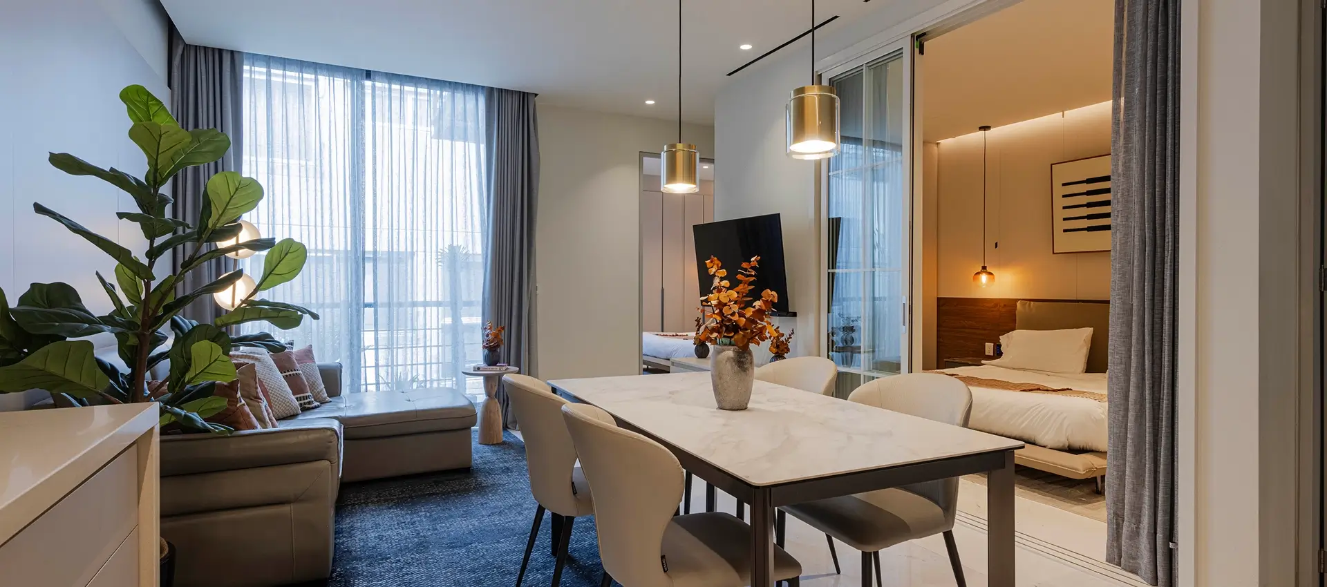 Departamento Two Bedroom Serene Apartment vista comedor